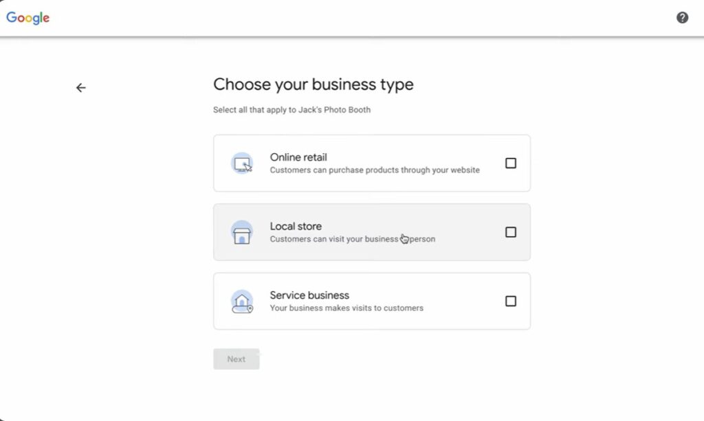Best Way To Advertise A Garage Door Business — 7 Ways To Actually Get Local Customers 2 Choosing business type for your google listing — best way to advertise a garage door business by defining your service model.